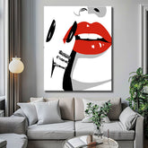 Paint by Numbers Red Lips and Fingernails